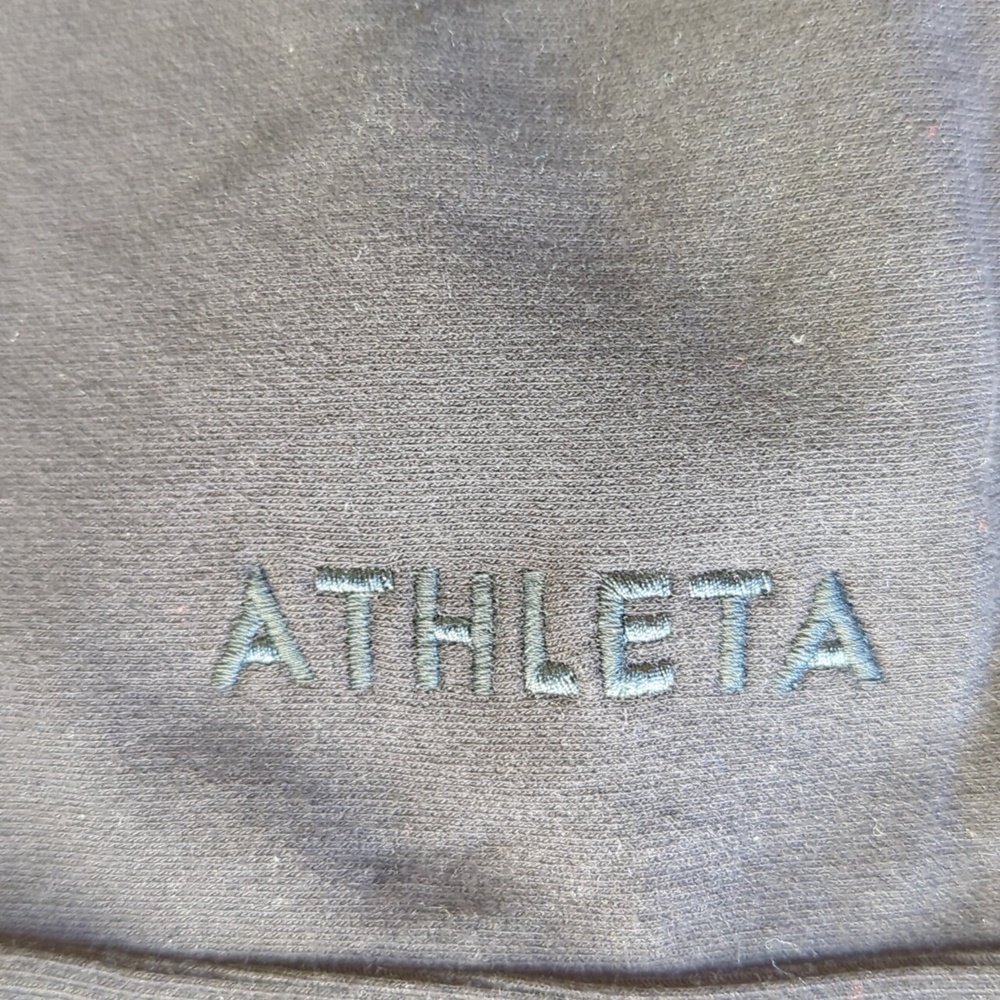 Athleta Forever Fleece 1/4 Zip Sweatshirt - Black S - Picture 6 of 7